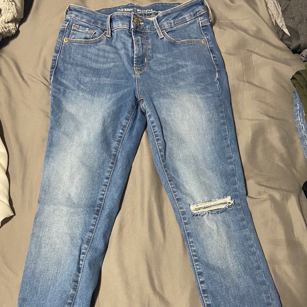 Mid rise skinny jeans